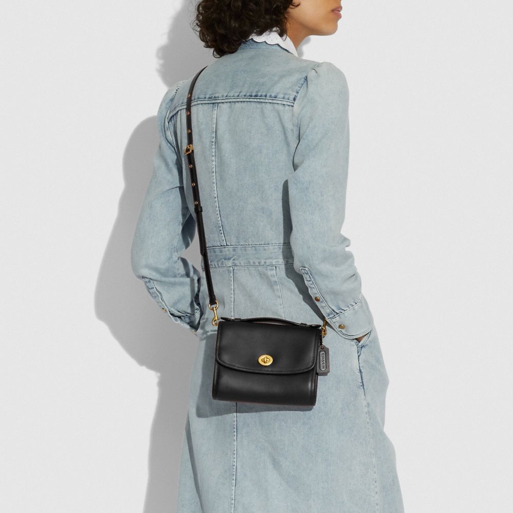 COACH Signature Chambray Kip Turnlock Cross-body Bag in Blue