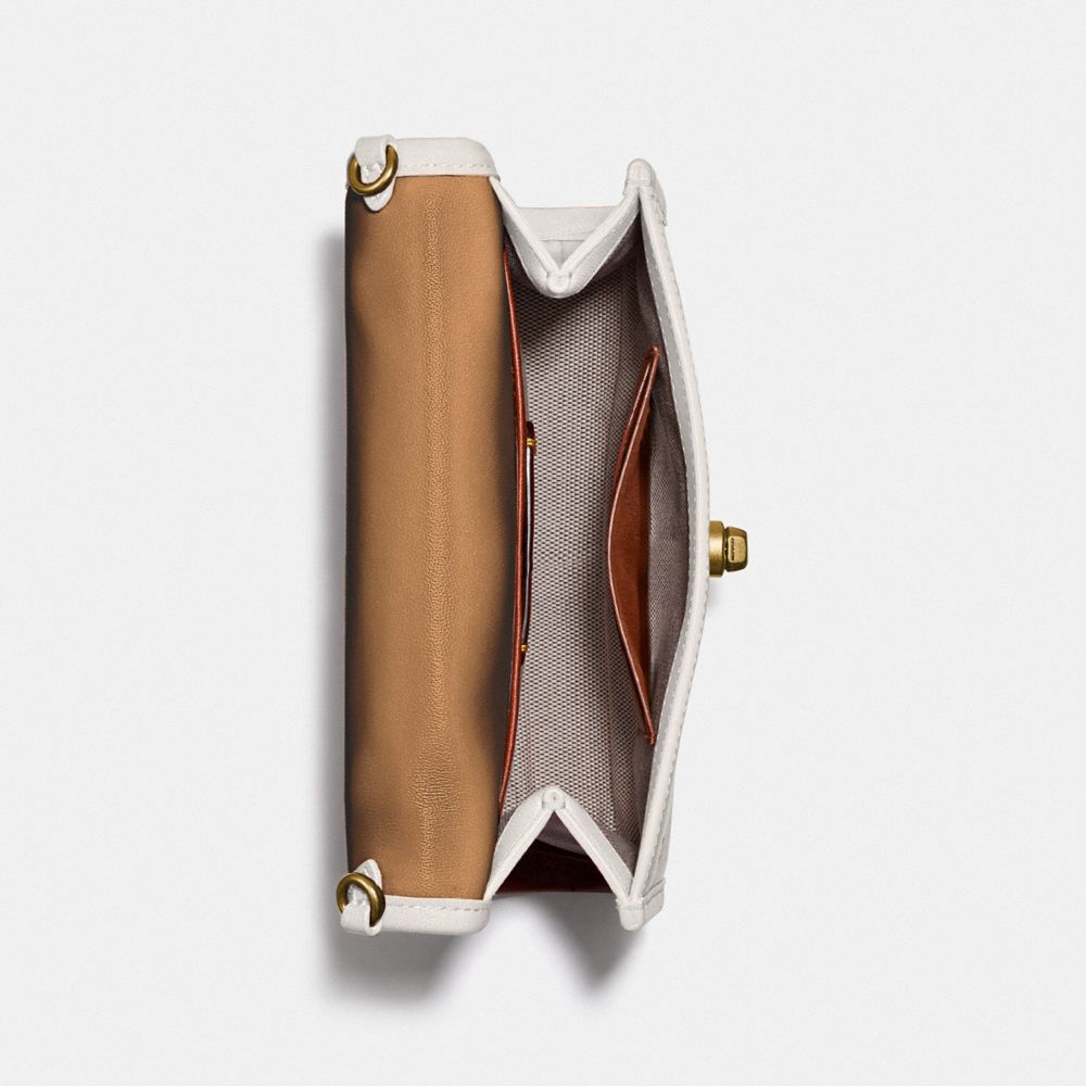 COACH®,Kip Turnlock Crossbody,,Inside View,Top View