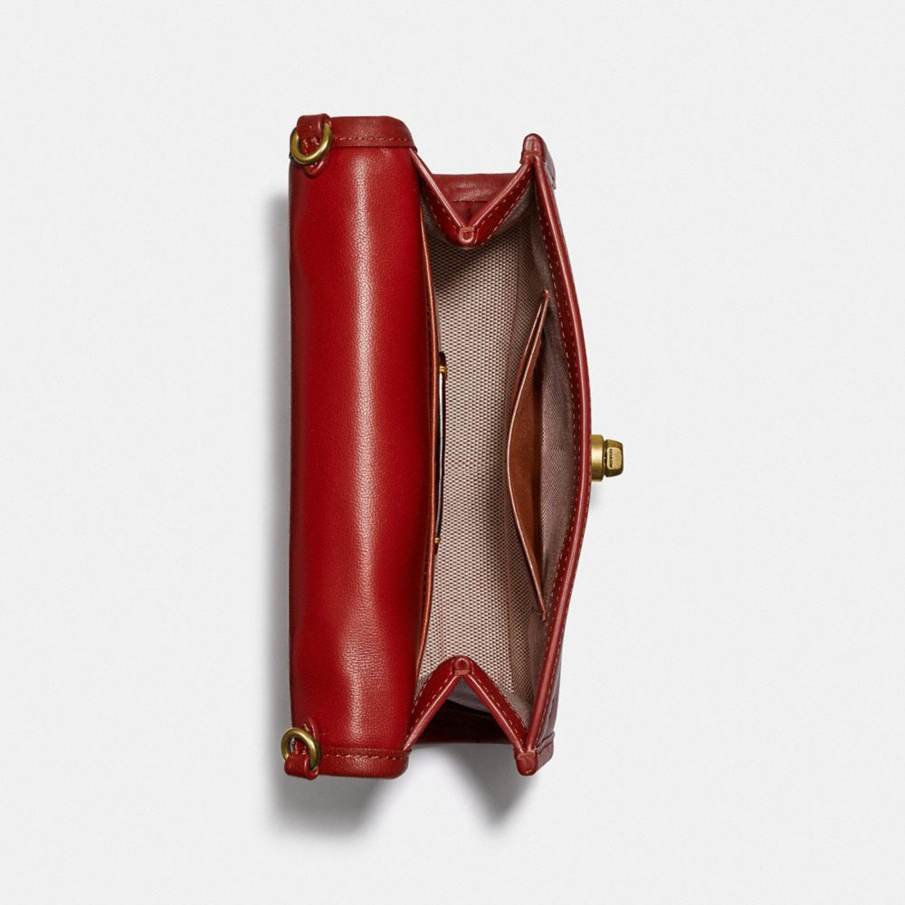 COACH®,Kip Turnlock Crossbody,,Inside View,Top View