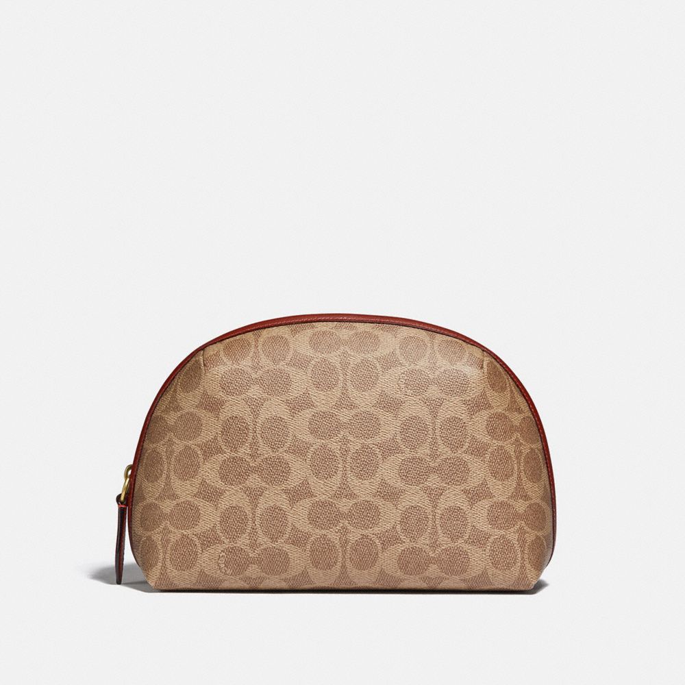 Chloé Chloé Sense Calfskin And Canvas Makeup Bag (Makeup,Cosmetics Cases)