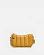 COACH®,SWINGER BAG 20 WITH QUILTING,Nappa leather,Small,Brass/Buttercup,Front View