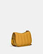 COACH®,SWINGER BAG 20 WITH QUILTING,Nappa leather,Small,Brass/Buttercup,Angle View