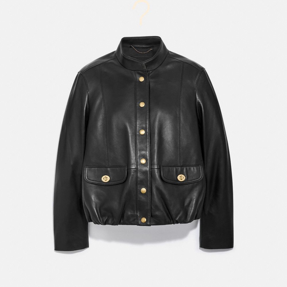 COACH Lightweight Leather Jacket