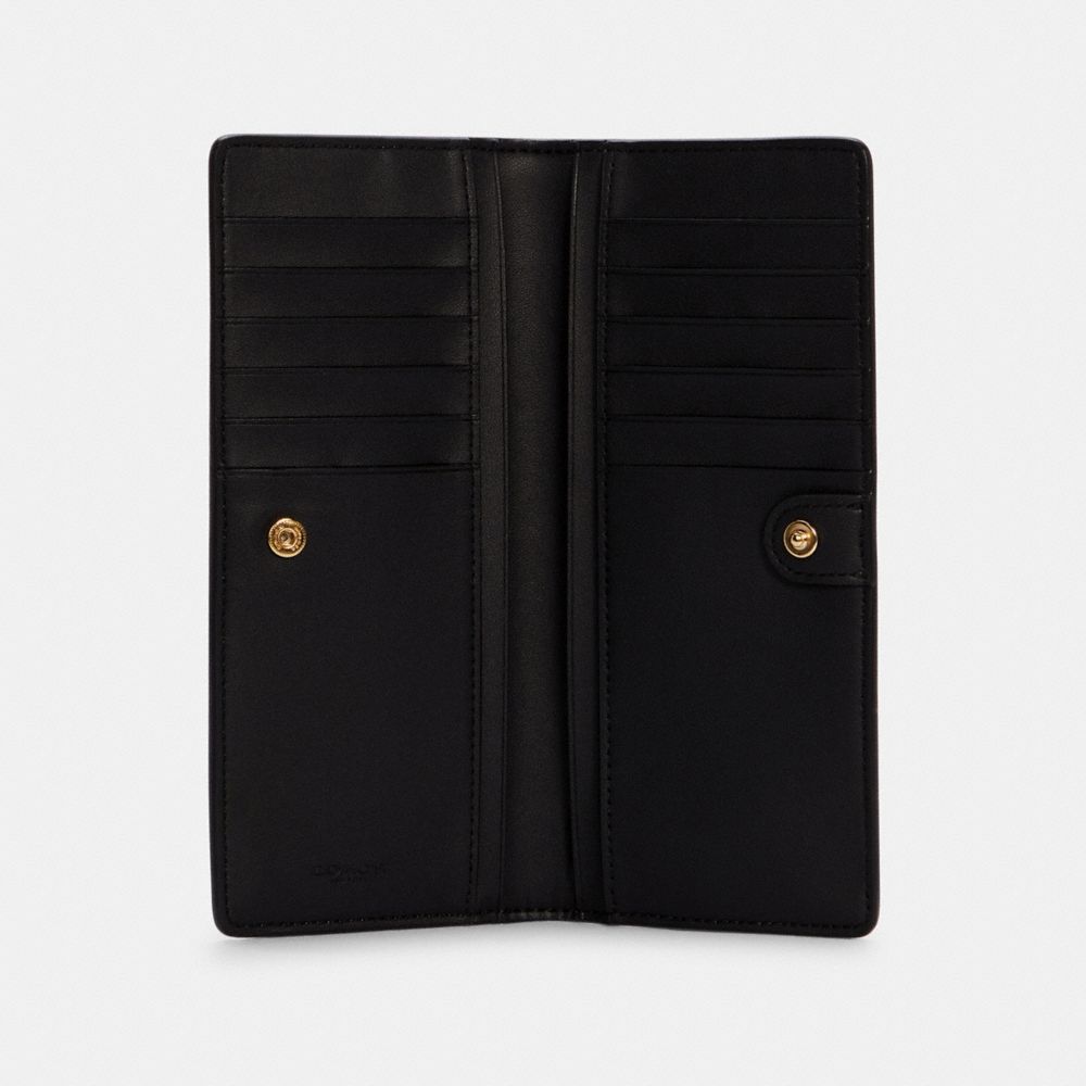 Signature Monogram Slim Canvas & Leather Billfold Wallet