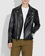 COACH®,A LOVE LETTER TO NEW YORK LEATHER JACKET,Leather,Black,Scale View