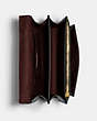 COACH®,FOLDOVER BELT BAG IN SIGNATURE CANVAS,pvc,Mini,Gold/Brown Black,Inside View,Top View
