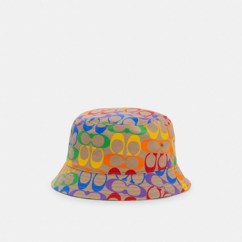 COACH® Outlet | Rainbow Signature Bucket Hat