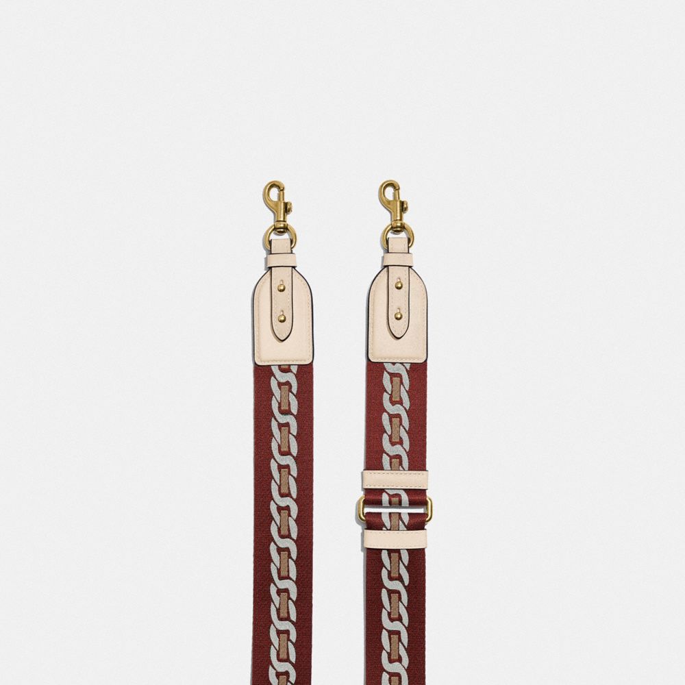 Coach strap cheap with chain