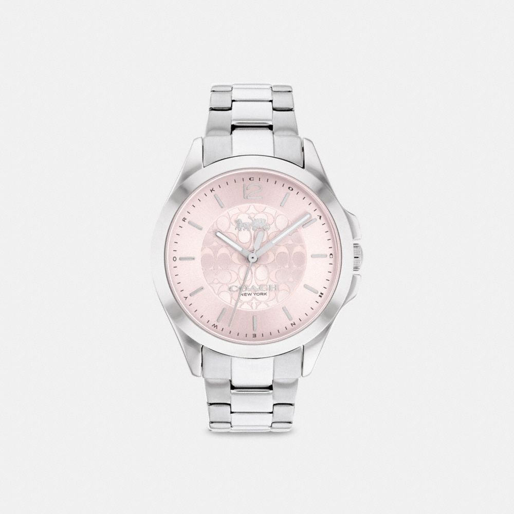 COACH®,LIBBY WATCH, 37MM,Stainless Steel,Front View