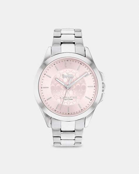 COACH®,LIBBY WATCH, 37MM,Metal,Stainless Steel,Front View