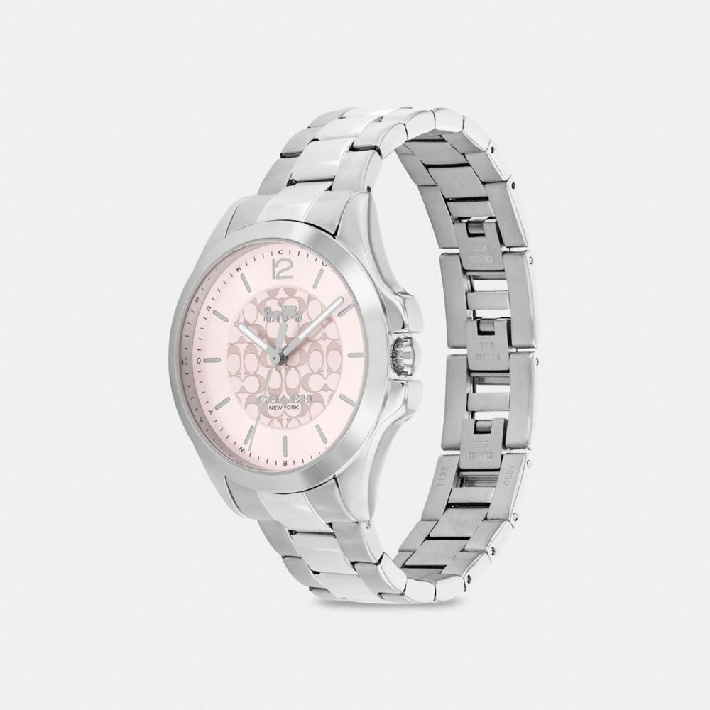 COACH®,LIBBY WATCH, 37MM,Stainless Steel,Angle View