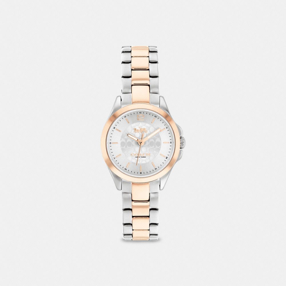 COACH®,LIBBY WATCH, 26MM,Two Tone,Front View