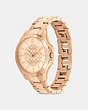 COACH®,LIBBY WATCH, 37MM,Metal,Rose gold,Angle View