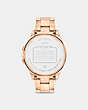 COACH®,LIBBY WATCH, 37MM,Metal,Rose gold,Back View