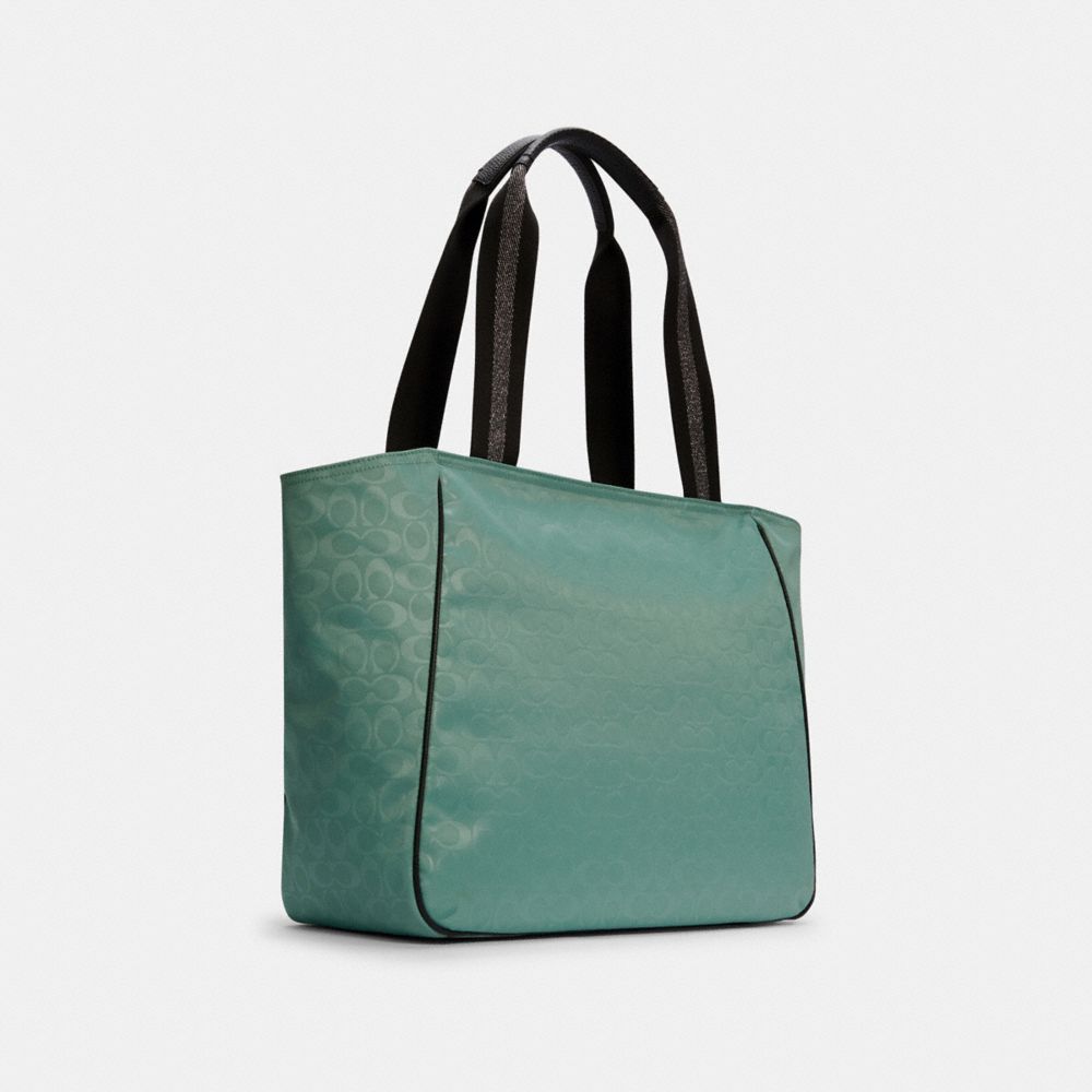 COACH Outlet Court Tote In Colorblock Signature Nylon