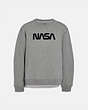 COACH®,SWEAT-SHIRT COACH FOREVER ESPACE,coton/polyester,Gris,Front View