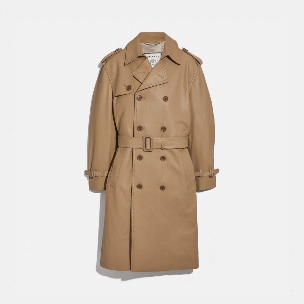 Trench en cuir