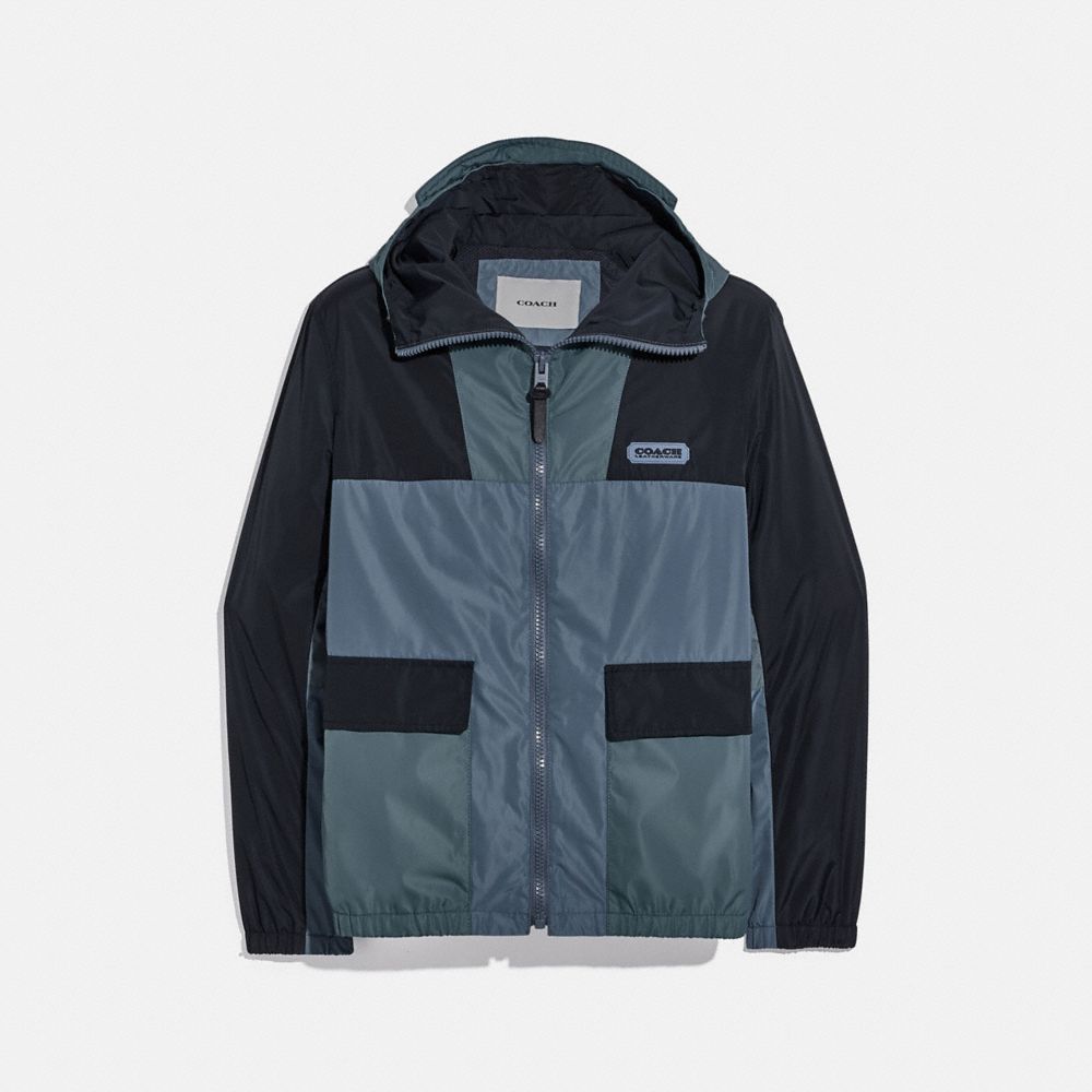 Colorblock Windbreaker In Recycled Polyester