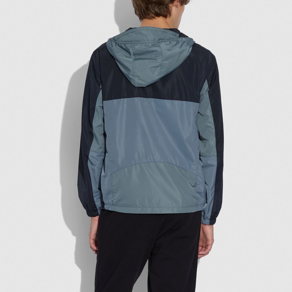 Colorblock Windbreaker In Recycled Polyester