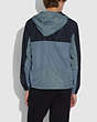 COACH®,COLORBLOCK WINDBREAKER IN RECYCLED POLYESTER,Recycled Polyester,DARK NAVY,Scale View