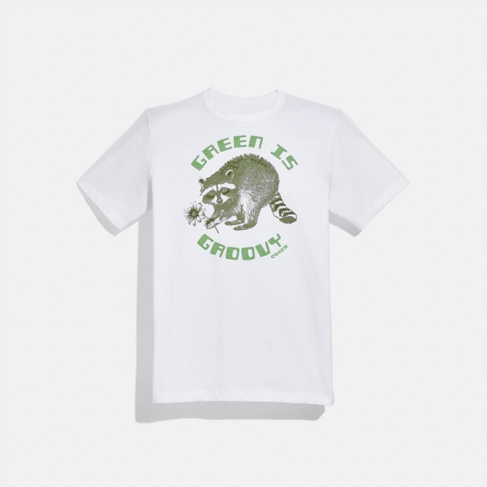 Green Is Groovy T Shirt In Organic Cotton