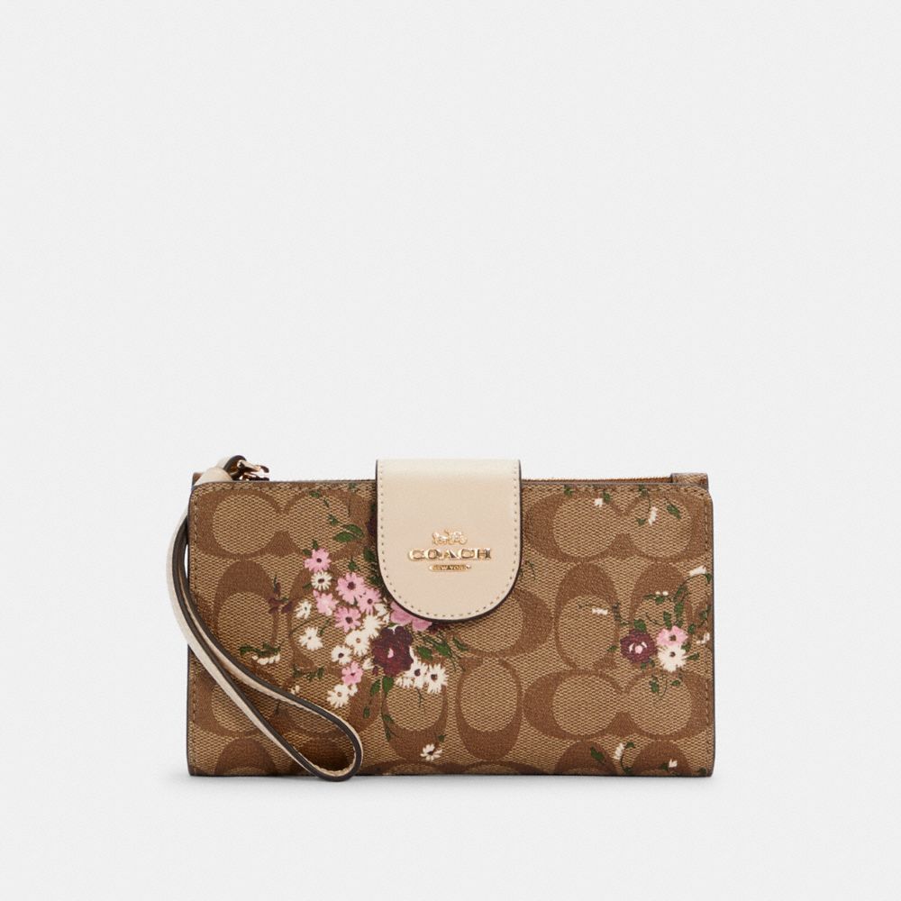 COACH Floral Print Smartphone Wristlet