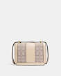 COACH®,ALIE SHOULDER BAG 18 IN SIGNATURE JACQUARD WITH SNAKESKIN DETAIL,Medium,Brass/Stone Ivory,Back View