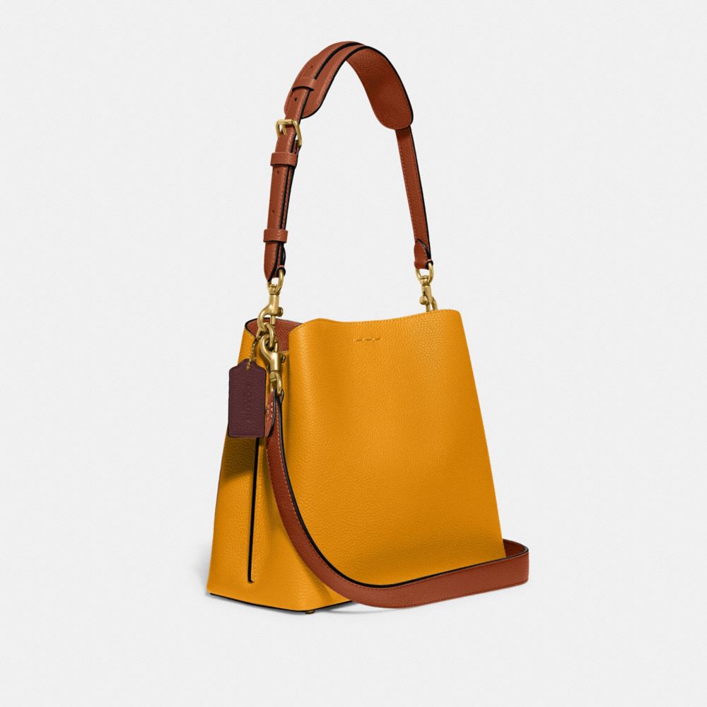 Women's Color Block Bucket Shoulder Bag