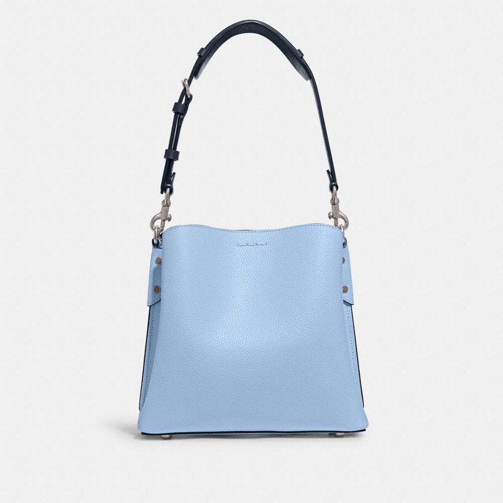 COACH®,Willow Bucket Bag In Colorblock,Leather,Shoulder Bag,Logo,Metal,Casual,,Back View