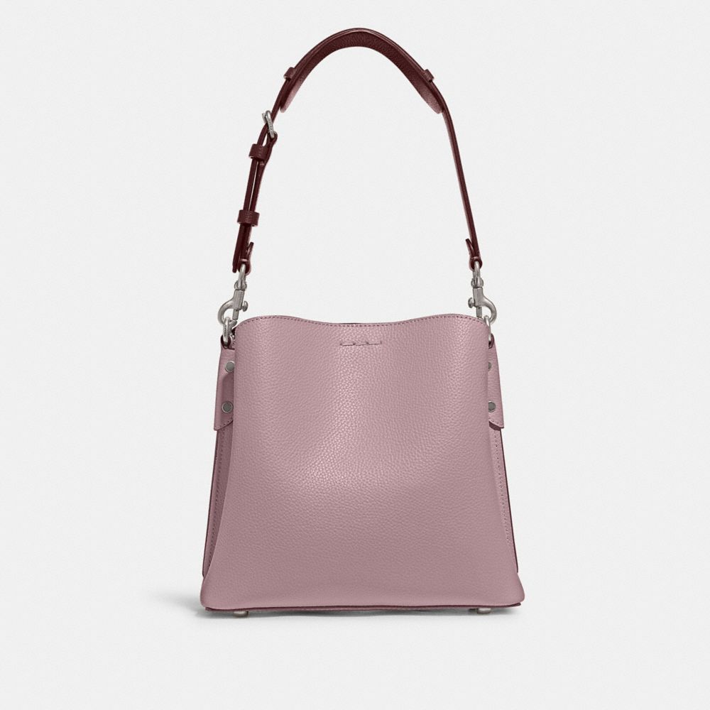 COACH®,Willow Bucket Bag In Colorblock,Leather,Shoulder Bag,Logo,Metal,Casual,,Back View
