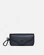 COACH®,CHARTER SUNGLASS CASE,Smooth Leather,Mini,Midnight Navy,Front View