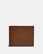 COACH®,3-IN-1 WALLET IN COLORBLOCK WITH WHIPSTITCH,Smooth Leather,Mini,Black/Dark Saddle,Back View