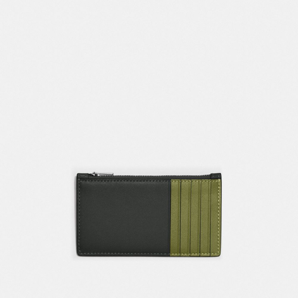 Zip Card Case In Colorblock