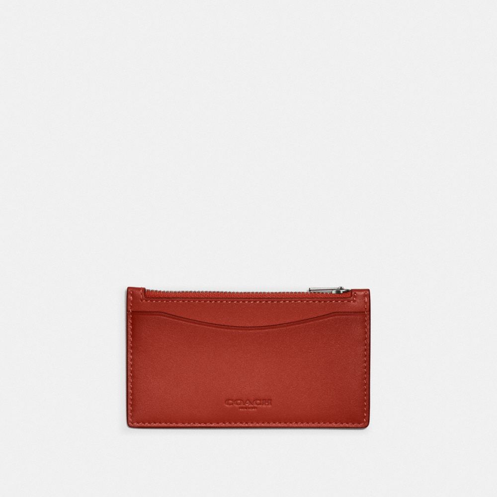 Coach red best sale leather wallet