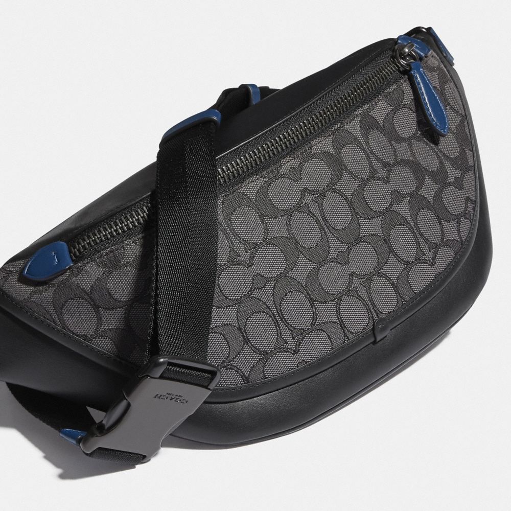 COACH®,League Belt Bag In Signature Jacquard,,Closer View