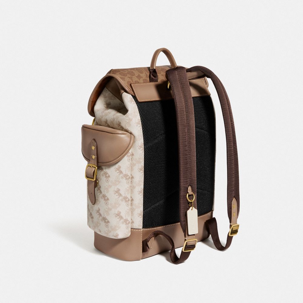 Hitch Backpack With Horse And Carriage Print