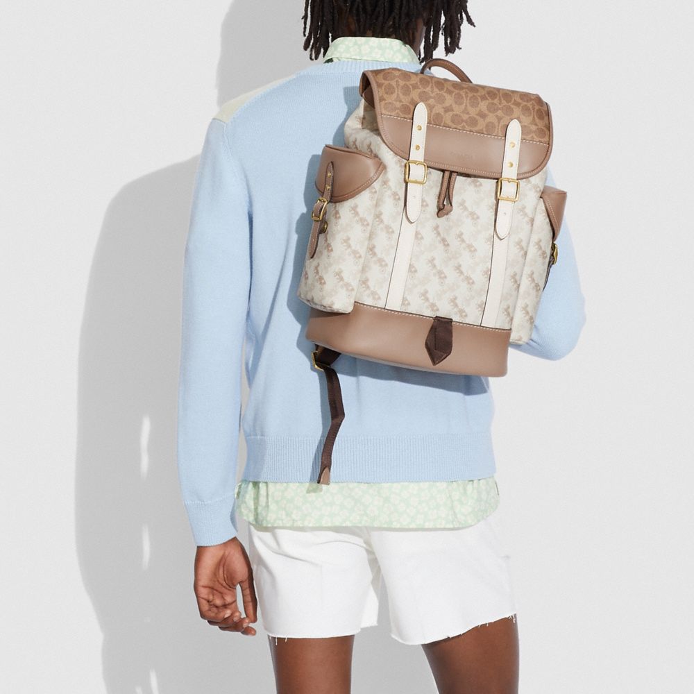 Hitch Backpack With Horse And Carriage Print
