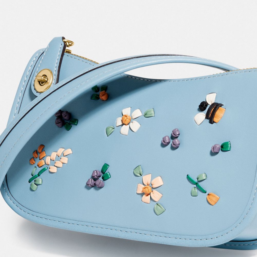 Swinger 20 With Floral Embroidery COACH