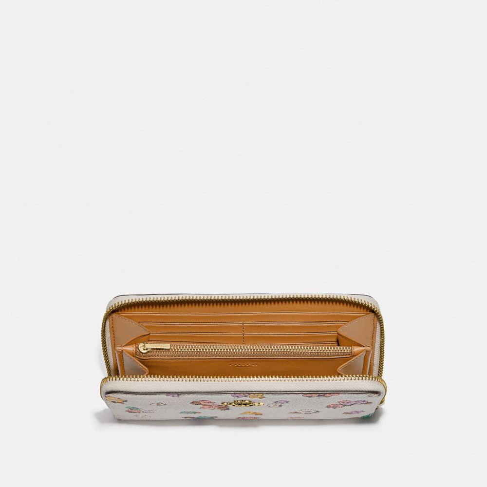 Coach accordion zip wallet in polished pebble leather + FREE SHIPPING