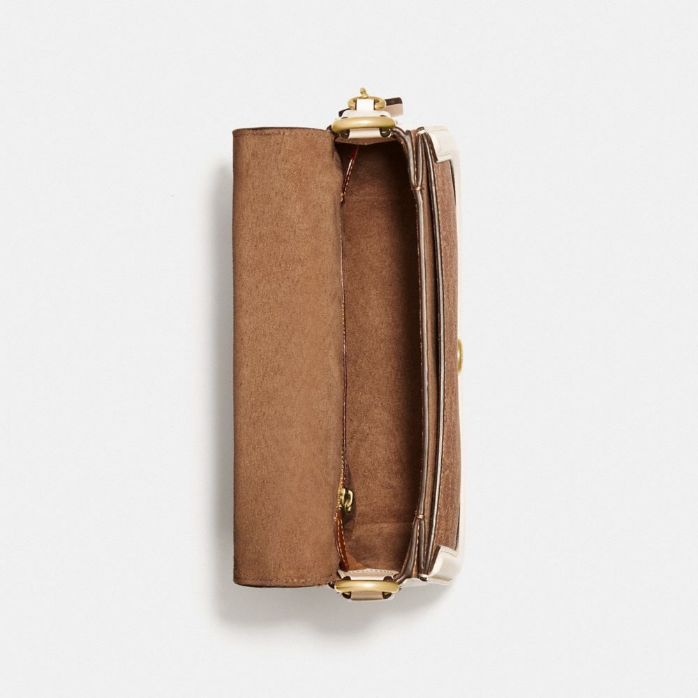 Beat Saddle Bag With Horse And Carriage Print