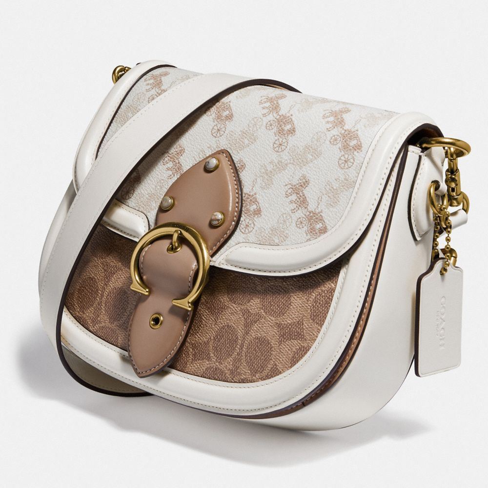 COACH Beat Saddle Bag With Horse And Carriage Print