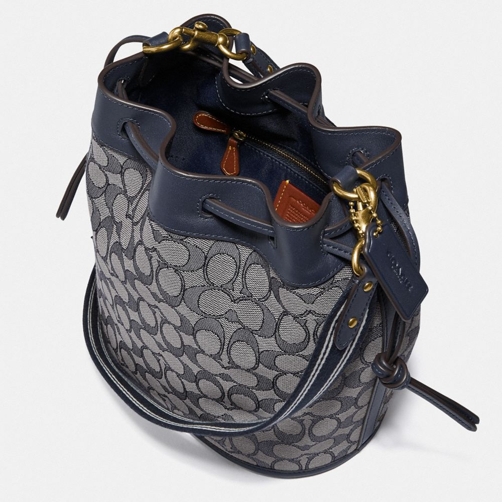 Jacquard bucket shop bag