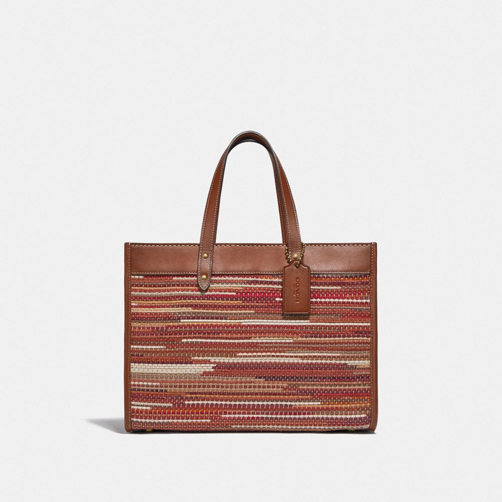 Field Tote 30 In Upwoven Leather
