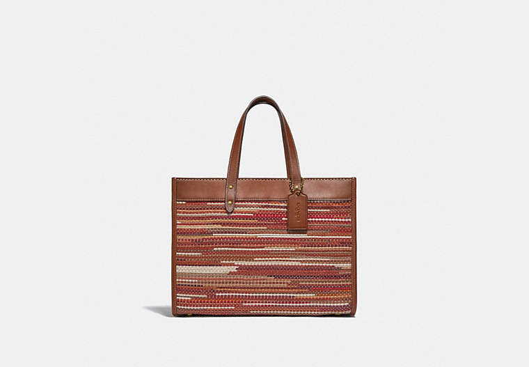Field Tote 30 In Upwoven Leather image number 0
