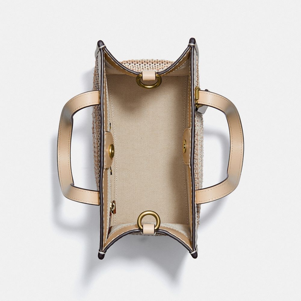 Field Tote 22 In Upwoven Leather