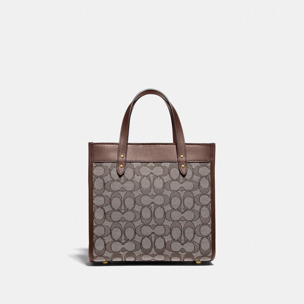  COACH Signature Jacquard Field Tote 30 B4/Stone Ivory One Size  : Clothing, Shoes & Jewelry