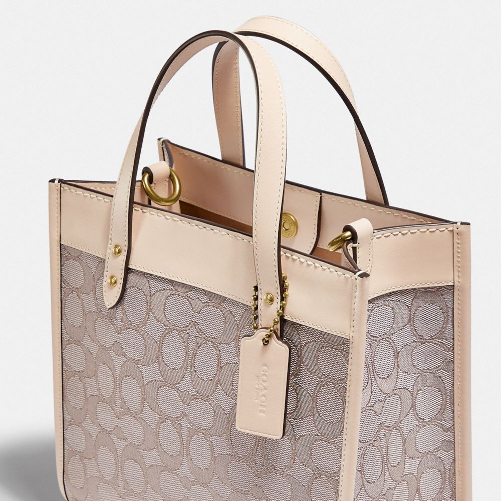 COACH®,Field Tote 22 In Signature Jacquard,,Closer View