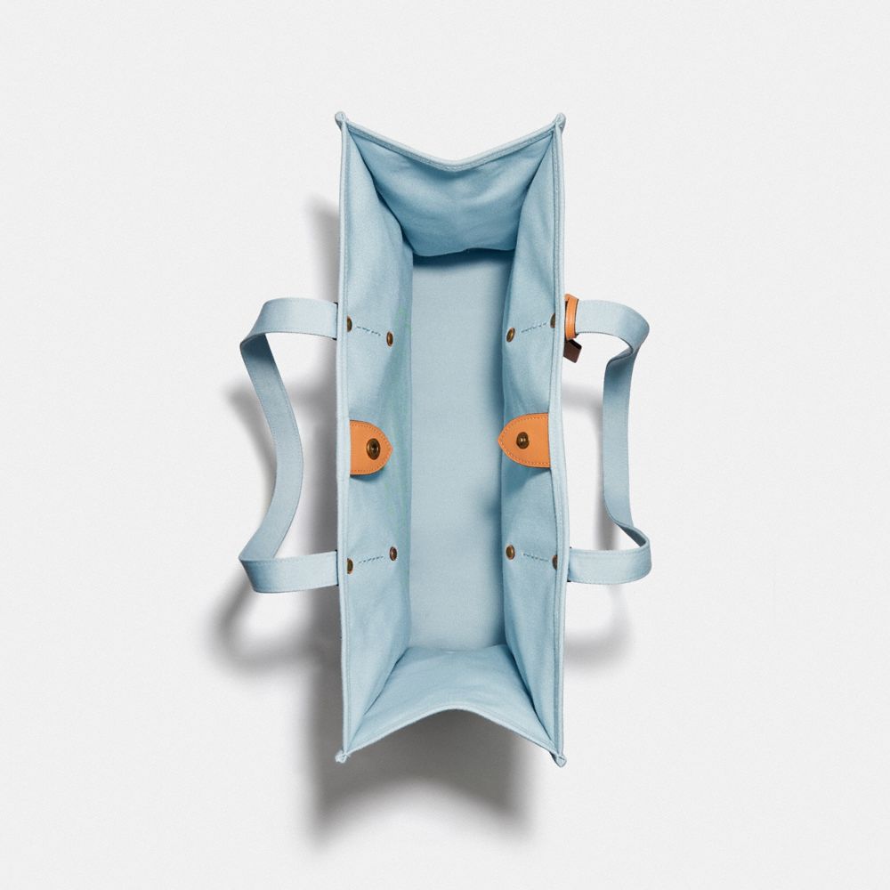 COACH®,Tote 42 In 100 Percent Recycled Canvas,,Inside View,Top View