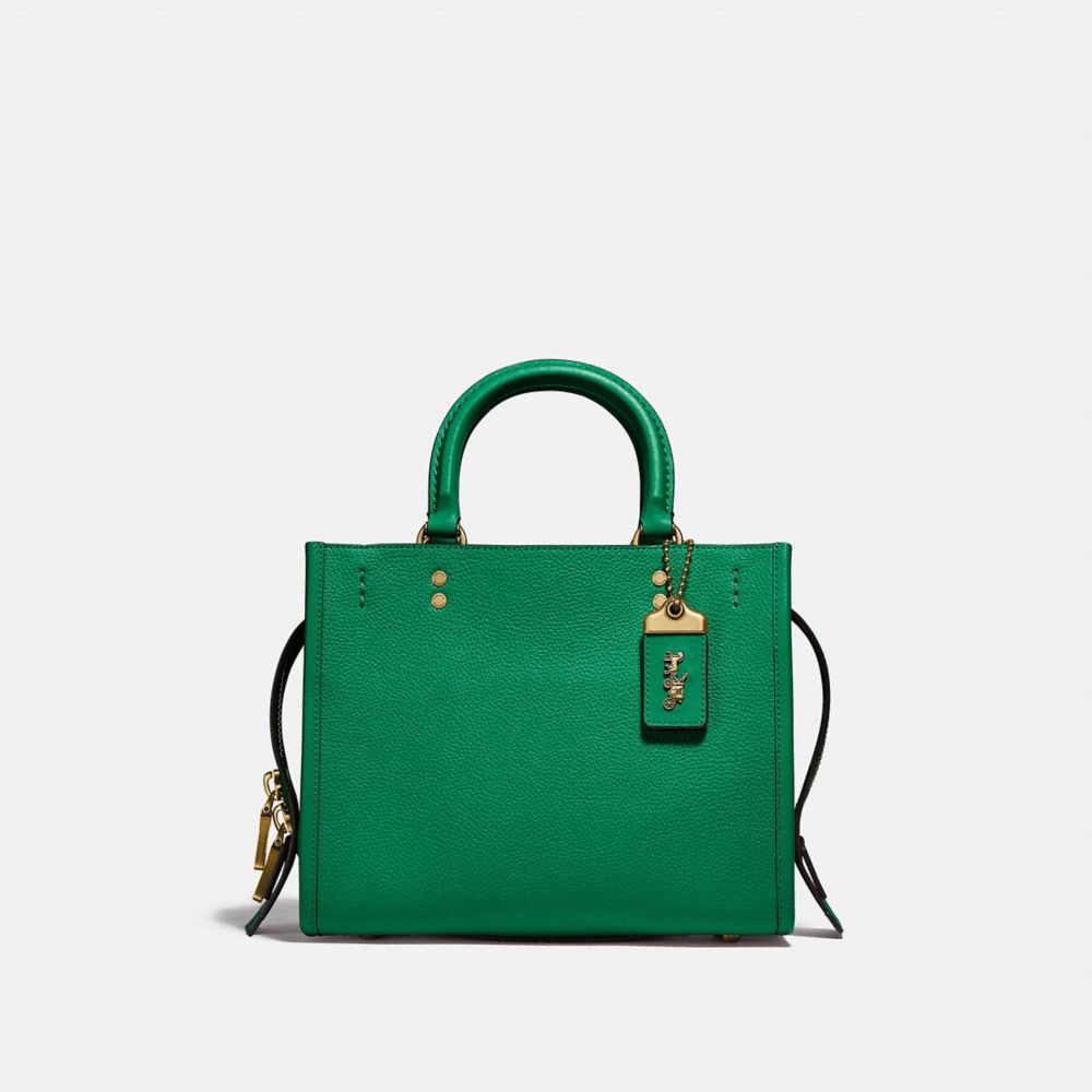 Coach 2025 green handbag