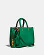 COACH®,ROGUE BAG 25,Pebble Leather,Medium,Brass/Green,Angle View